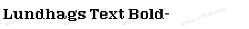 Lundhags Text Bold字体转换